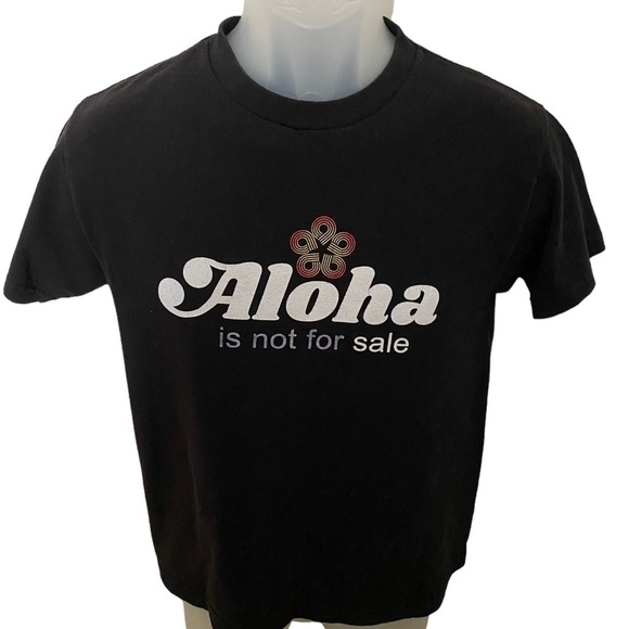DEFEND HAWAII “Aloha Is Not For Sale” Tee Shirt Men S Small - Picture 1 of 5